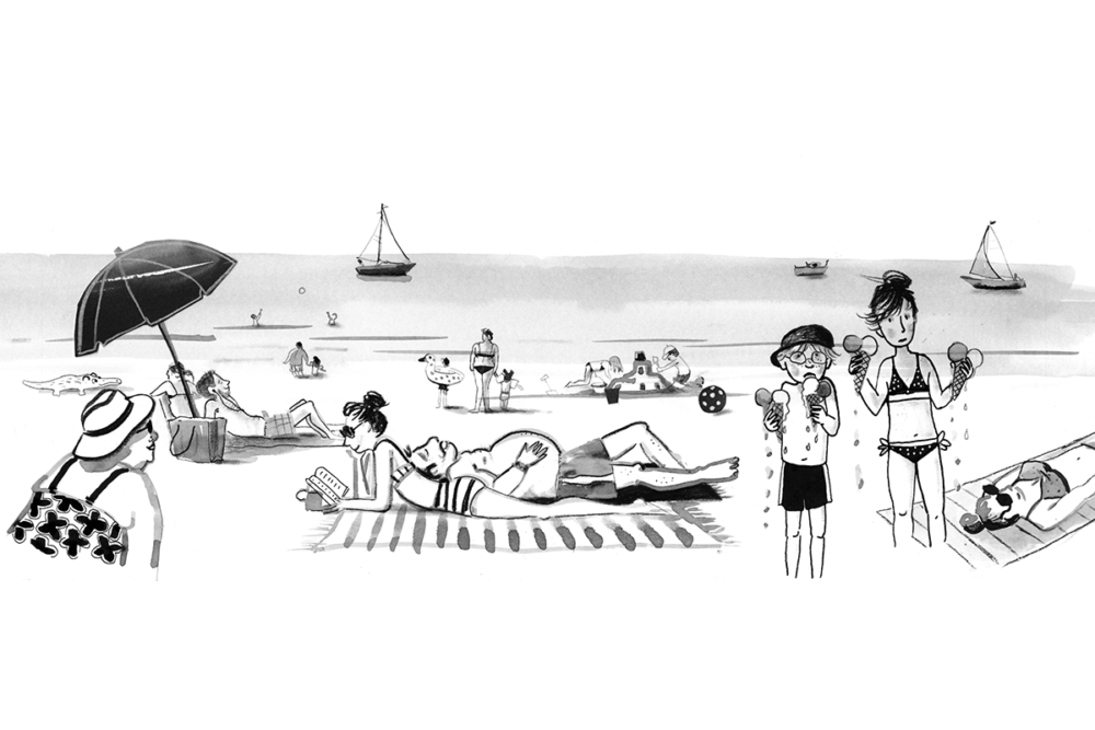Kikkervisjes in de soep - strand